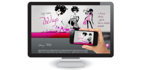 Projekt i wykonanie strony www oraz logo dla producenta odzieży ZHI-VAGO Plus.